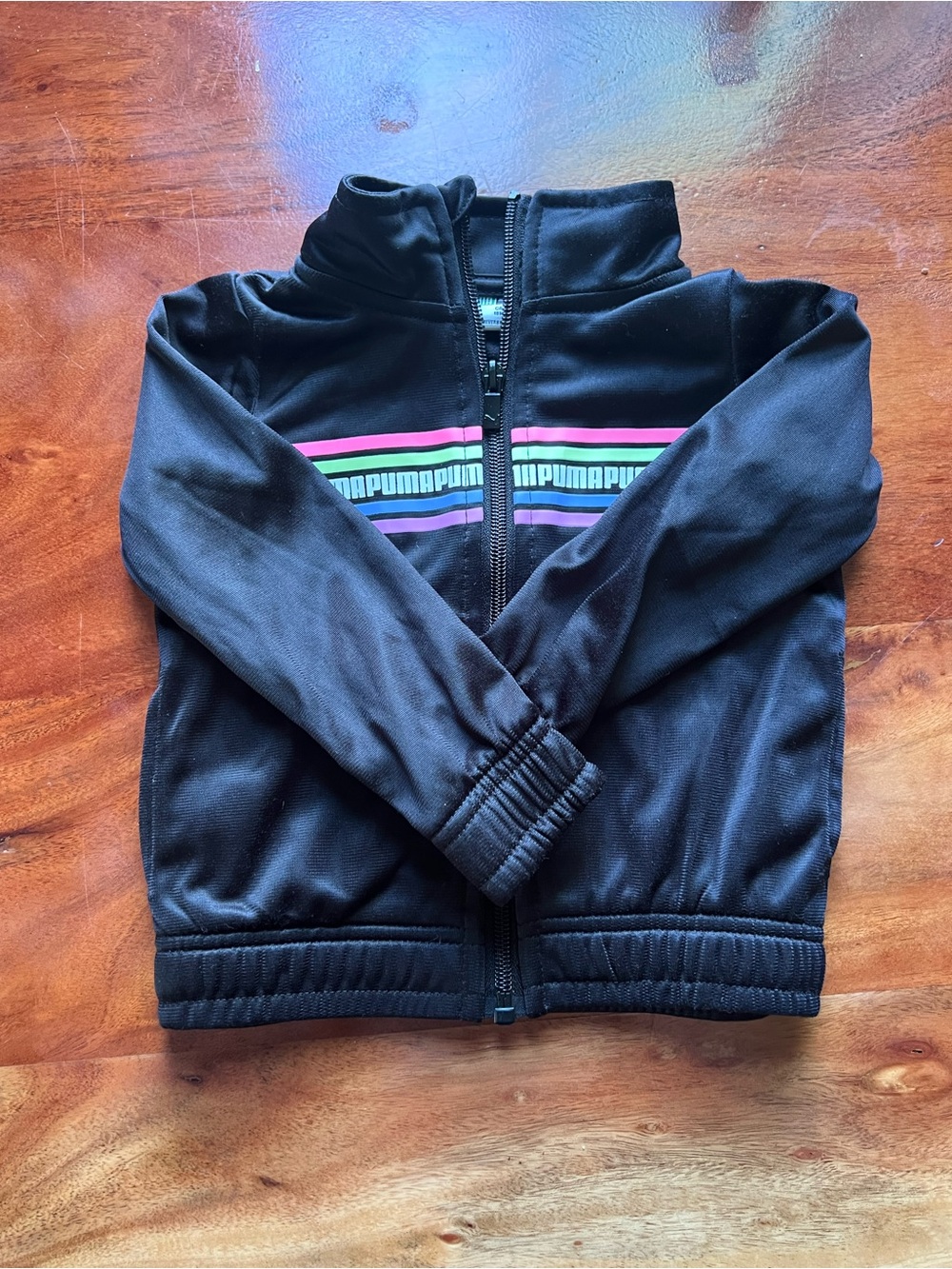 3/$50 ✨ — Puma Toddler Zip Jacket with Pink, Teal & Purple Stripes size 12-81